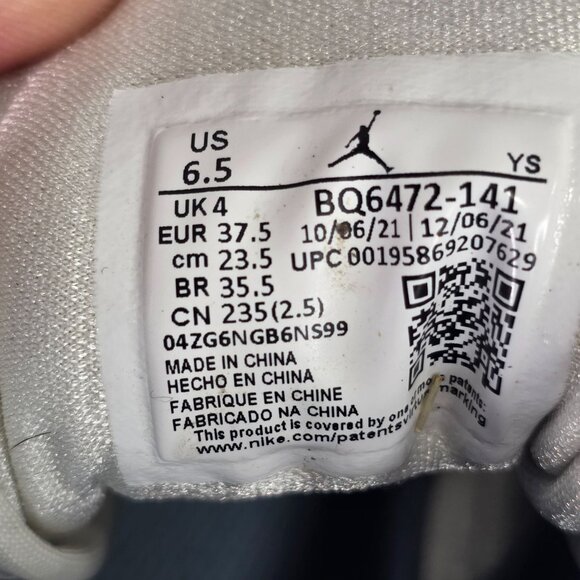 Womens Nike Air Jordan 1 Mid University Blue & White High-Top Sneakers Size 6.5 - Picture 2 of 11